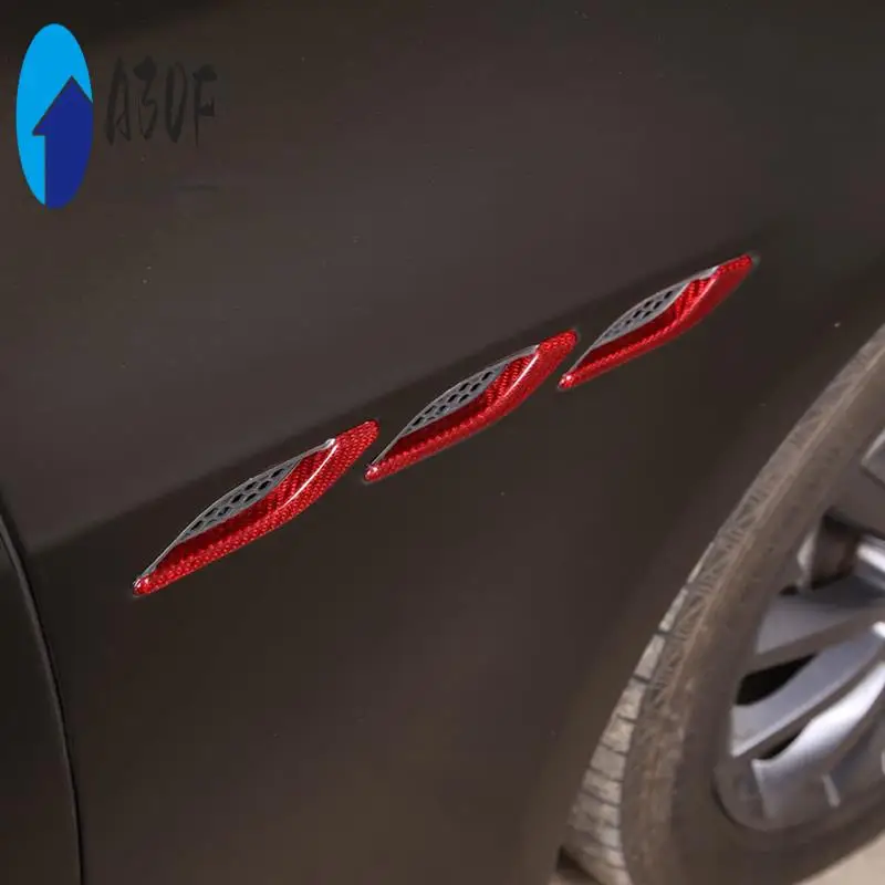 

A30F-For Maserati Ghibli 2014-2022 Dry Carbon Fiber Car Side Air Vent Fender Cover Trim Sticker Accessories
