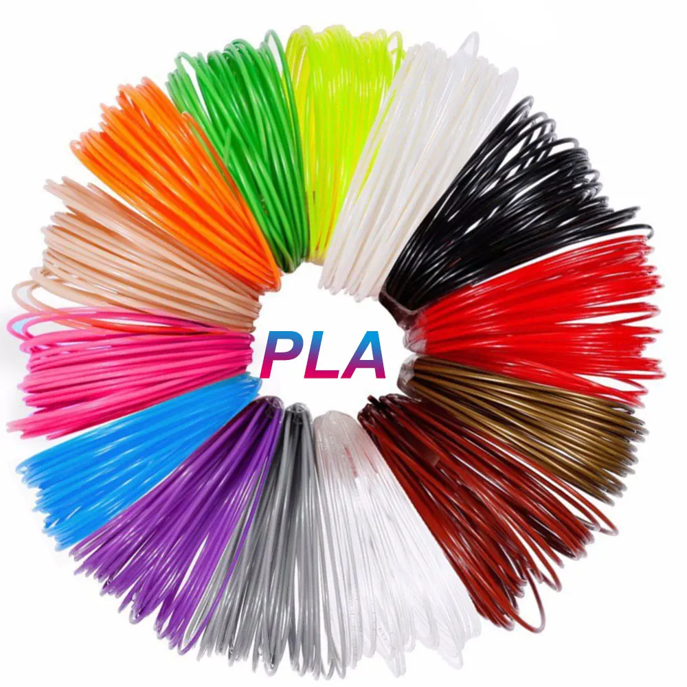 PLA Filament Diameter 1.75MM 3D Printing Consumables 12 Colors Colorless Odorless Safe Consumables Suitable for 3D Printing Pens