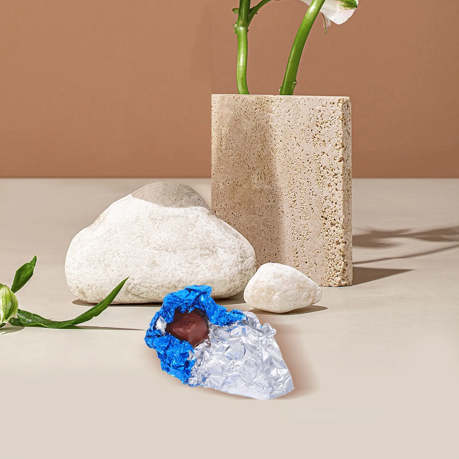 

100Pcs Aluminum Foil Sheets for Food Storage Waterproof Heat Resistant Wrap for Grilled Meat Vegetables Candy Chocolate Packing