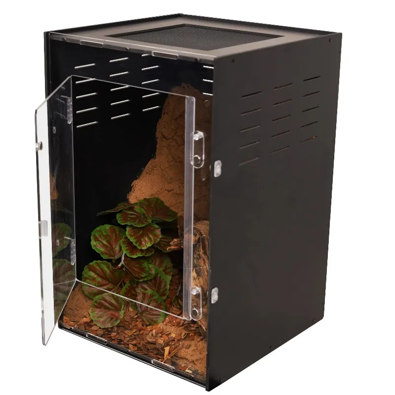 

Classic Wind Reptile Fence Breeding Box Glass Container Cage Insect Frog Spider Snake Habitat