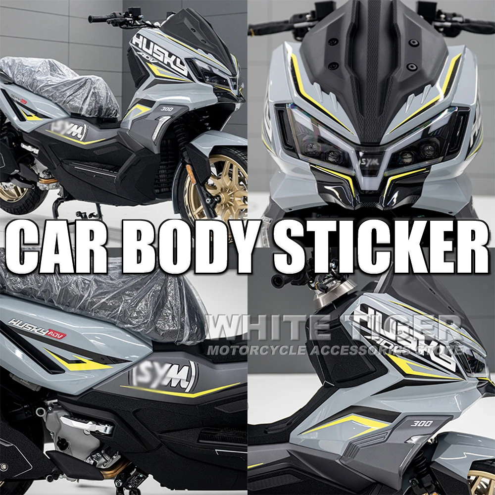 FIt SYM Motorcycle Modified Body Version Flower Sticker Film Wheel Hub Reverse Sticker Rim Sticker For SYM ADX 300 300ADX ADX300