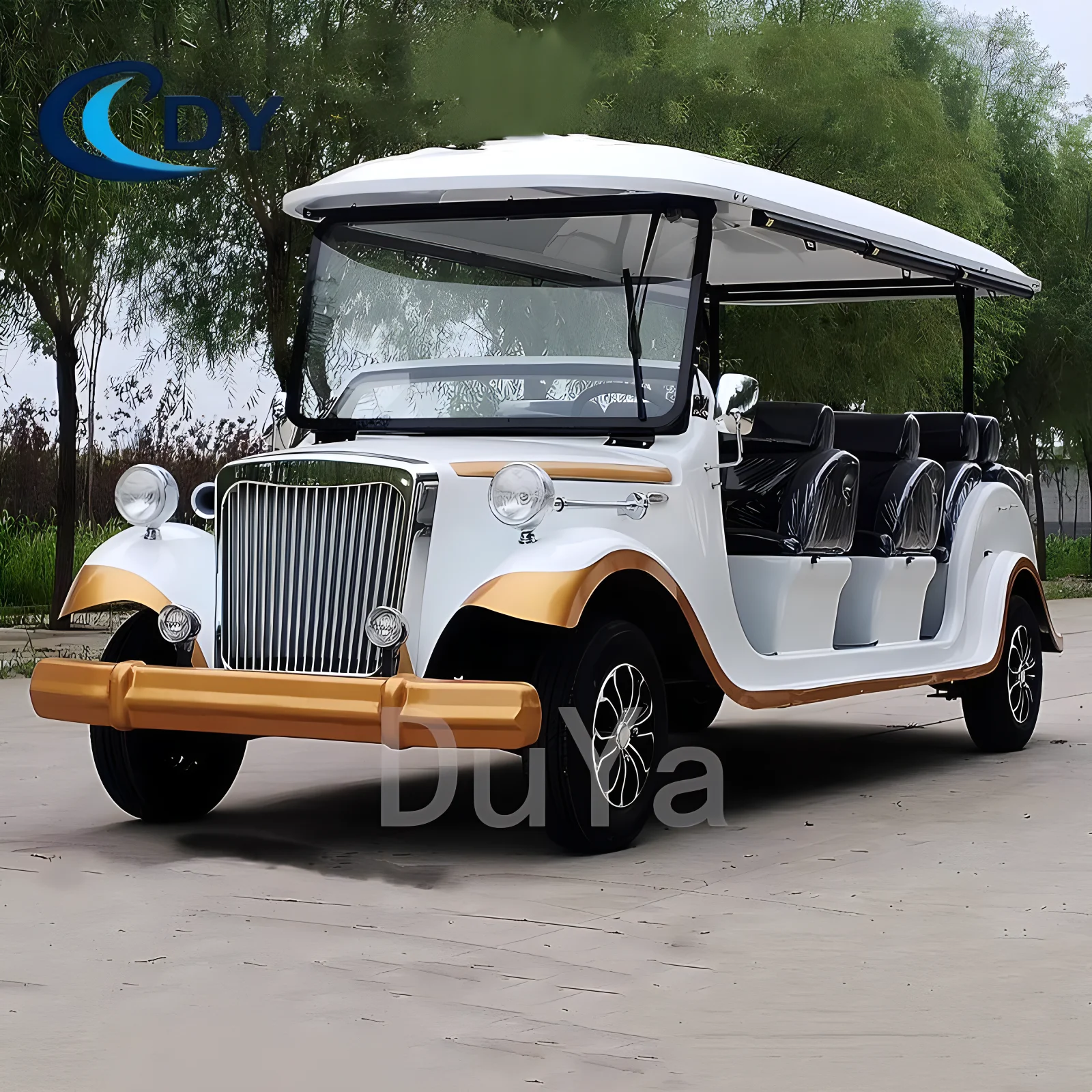 Manufacturer 2025 New Sightseeing Vehicle Electric Vehicle 11 Seat Classic Car