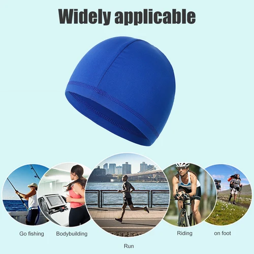 Imagen 2 del producto Gorro de calavera refrescante Unisex, casco de bicicleta Anti-UV transpirable para ciclismo de verano, gorro para correr, gorros de disipación de calor rápida