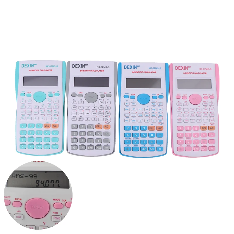 Handheld Portable 82MS Scientific Calculator Student 2-line Display Multi-function Mathematics Teaching Dedicated Calculator