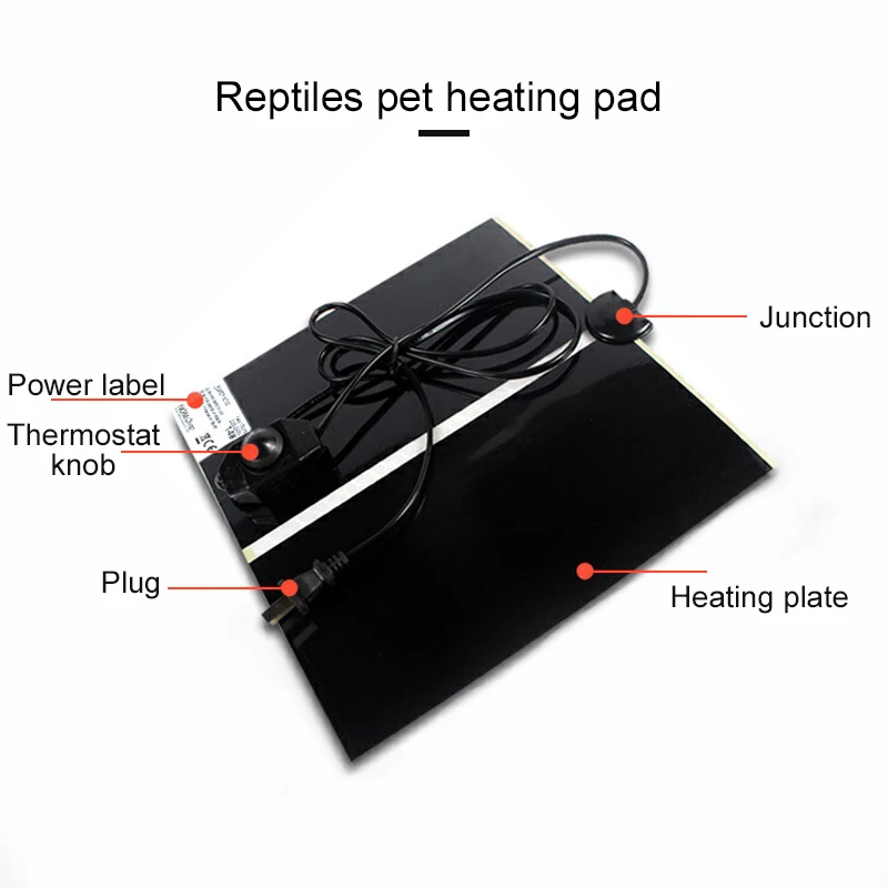 Pet Terrarium Reptiles Box Heating Pad Adjustable Temperature Controller Incubator reptile accessories Ant Farm Heat Mat 5-35W