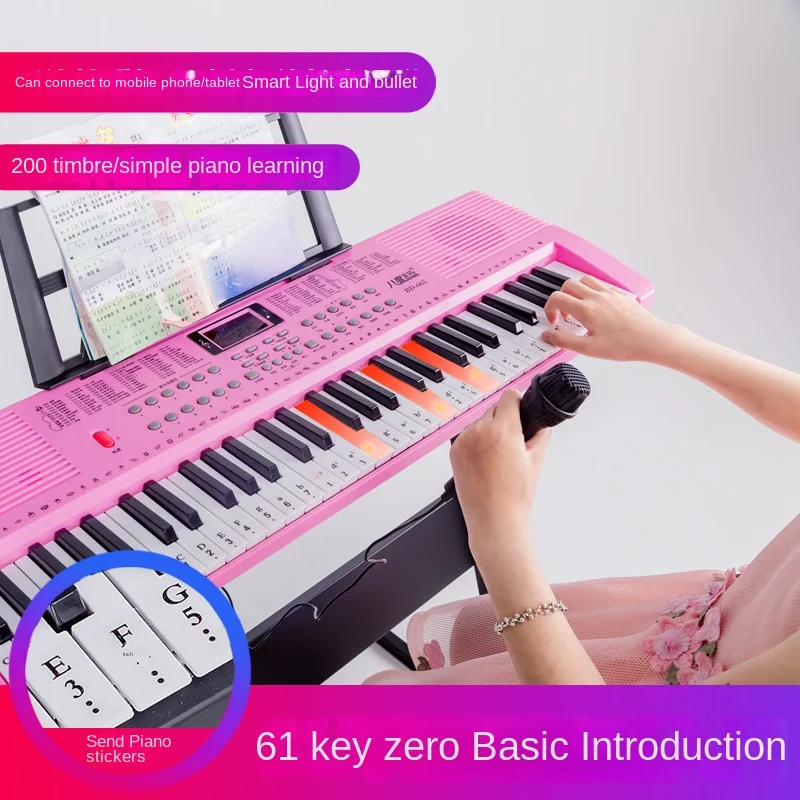 Midi Interactive Toy Electronic Organ Multifunctional Music Piano Intellectual Development Teclado Piano Organ Keyboard AA50EO