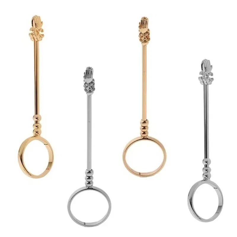 1pcs Vintage Metal Cigarette Holder Ring Rack 17mm Diameter Slim Cigarettes Finger Clip Smoker Accessory for Men And Women