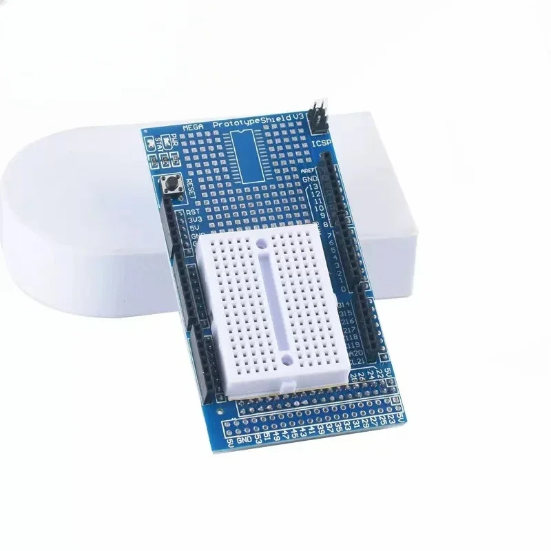 10pcs MEGA 2560 R3 Proto Prototype Shield V3.0 Expansion Development Board + Mini PCB Breadboard 170 Tie Points for arduino DIY