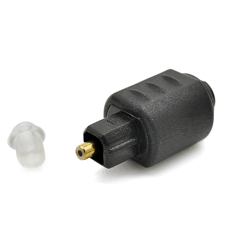 Optical Fiber Adapter Toslink Male to Mini 3.5mm Toslink Female DTS Stereo Audio Adapter Hi-Fi Digital Music Connector Plug