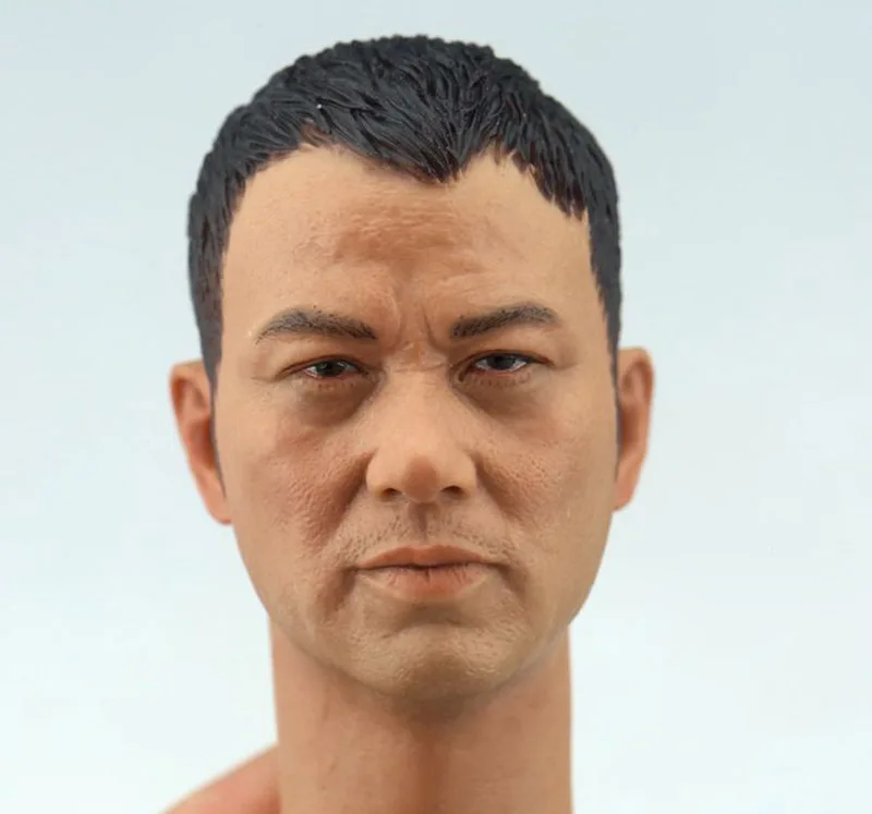 1/6 Scale Simon Yam Head Sculpt Asian Hongkong Superstar for 12in Action Figure Male Soldier Body Toys