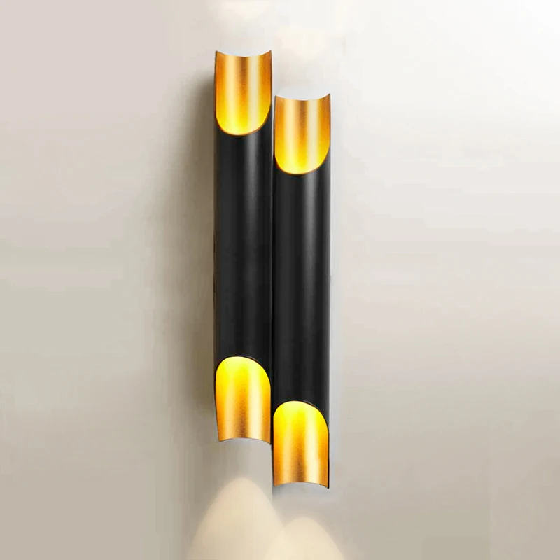 خمر الجدار الخفيفة الإبداعية الخيزران على شكل شخصية بار الجدار مصباح مقهى غرفة الطعام غرفة نوم السرير مشطوف مصباح الجدار المعدني