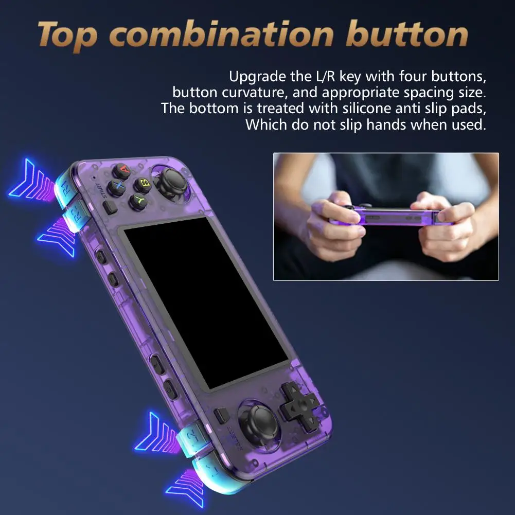 2025 Best R36H Retro Handheld Console Open-Source Linux System Consoles Inch Screen Player 3.5 Video Game IPS Classic Porta W1M2