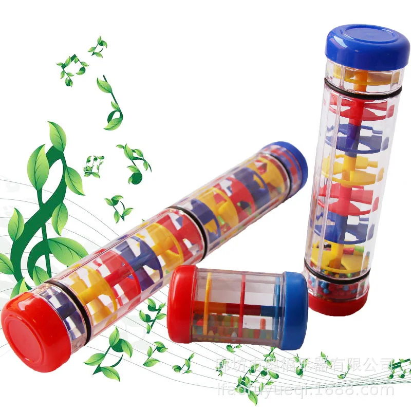 New Rainmaker Rain Stick Musical Toys For Toddler Hand Shaking Music Toy Early Education Instrument Toy Popular For Baby Kids