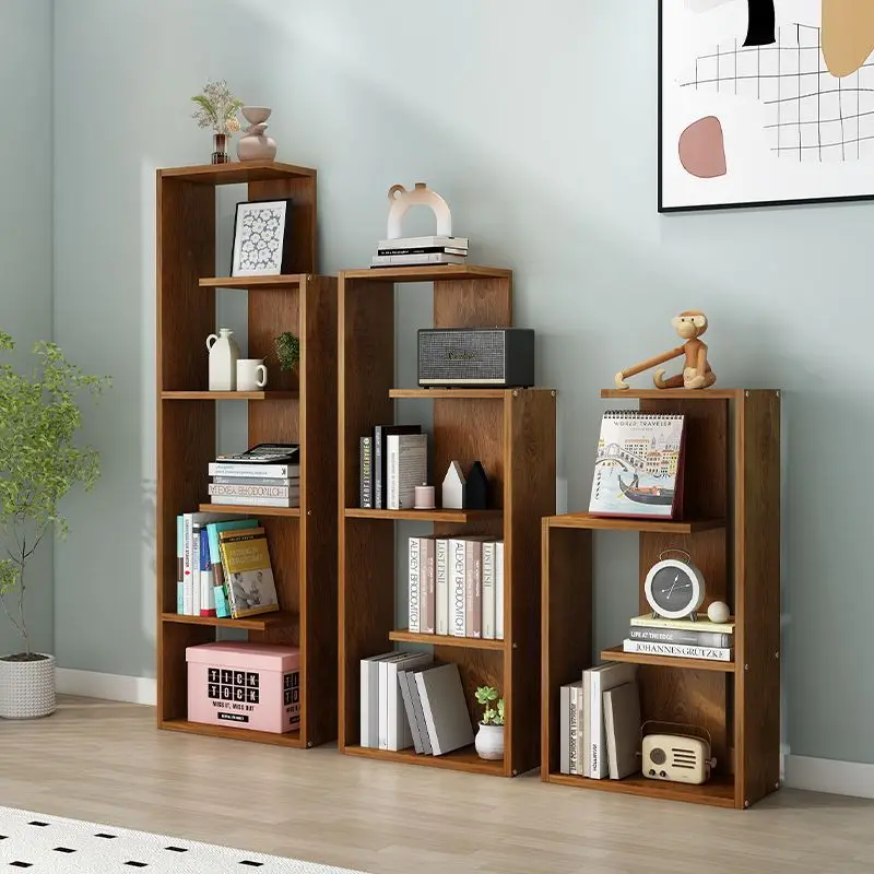 

Напольная книжная полка Hxl, усиленная железом, многоярусная, для хранения вещей, прикроватная, напольная, многоярусная книжная полка-шкаф.