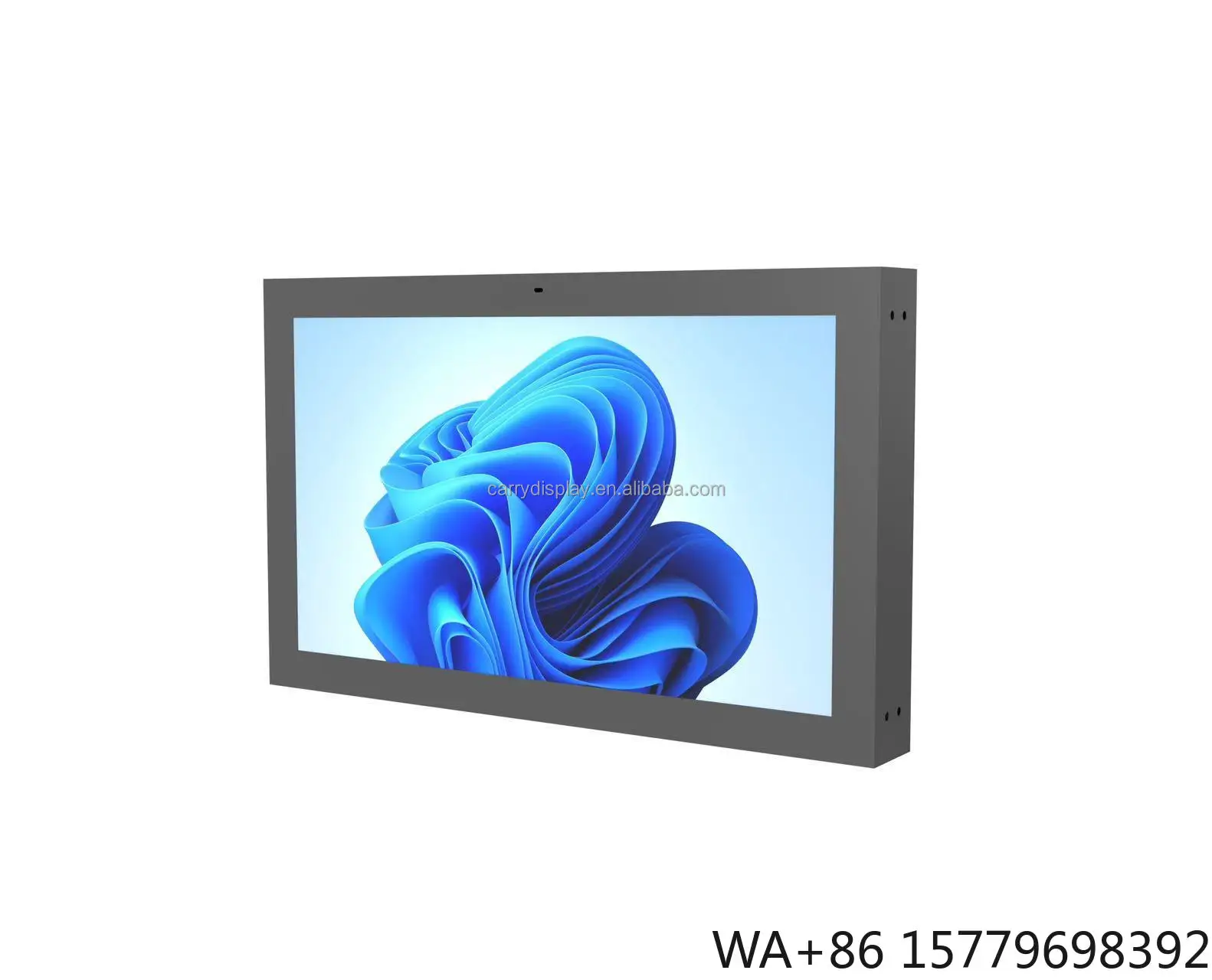 

43 Inch Wall Mounted Aluminum Case Tempered Glass Panel Customized Outdoor Digital Signage Screen