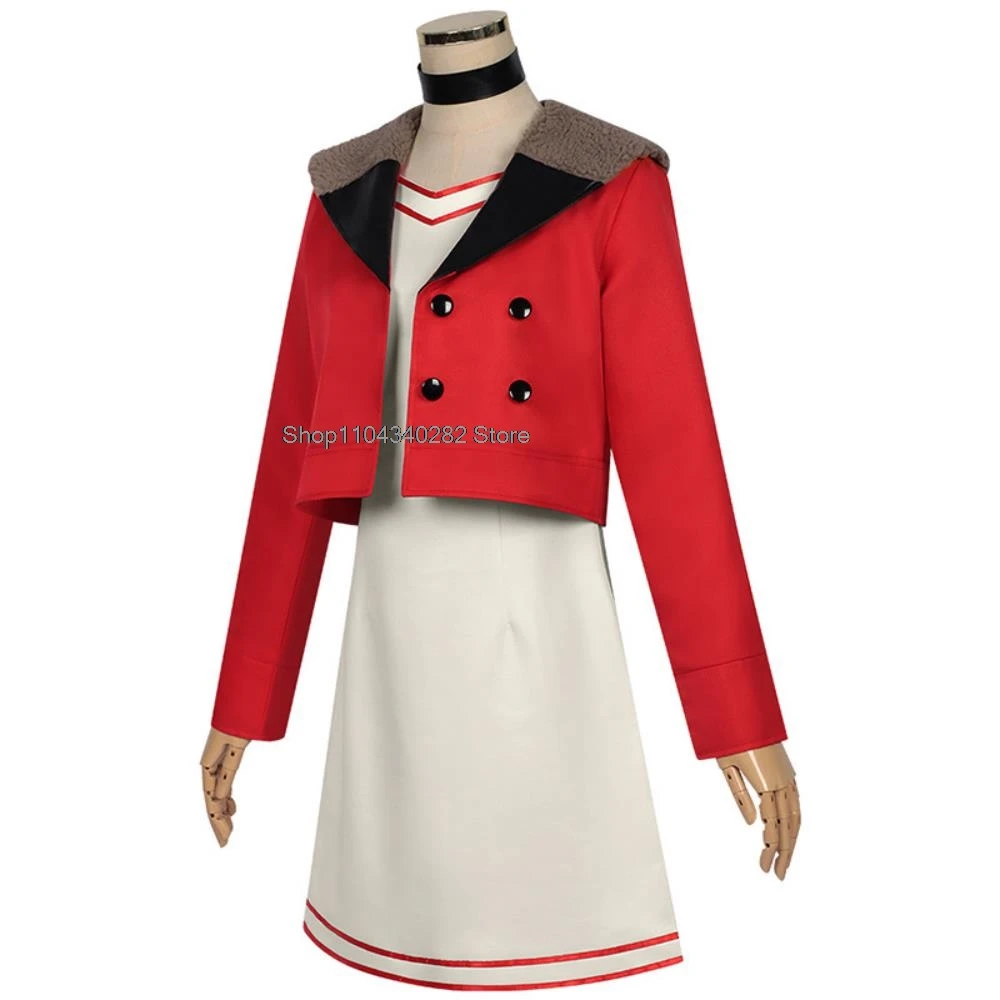 Аниме Dandadan Momo Ayase красный костюм косплей костюм парики платье для ролевых игр пальто наряды Хэллоуин карнавальная вечеринка женская униформа