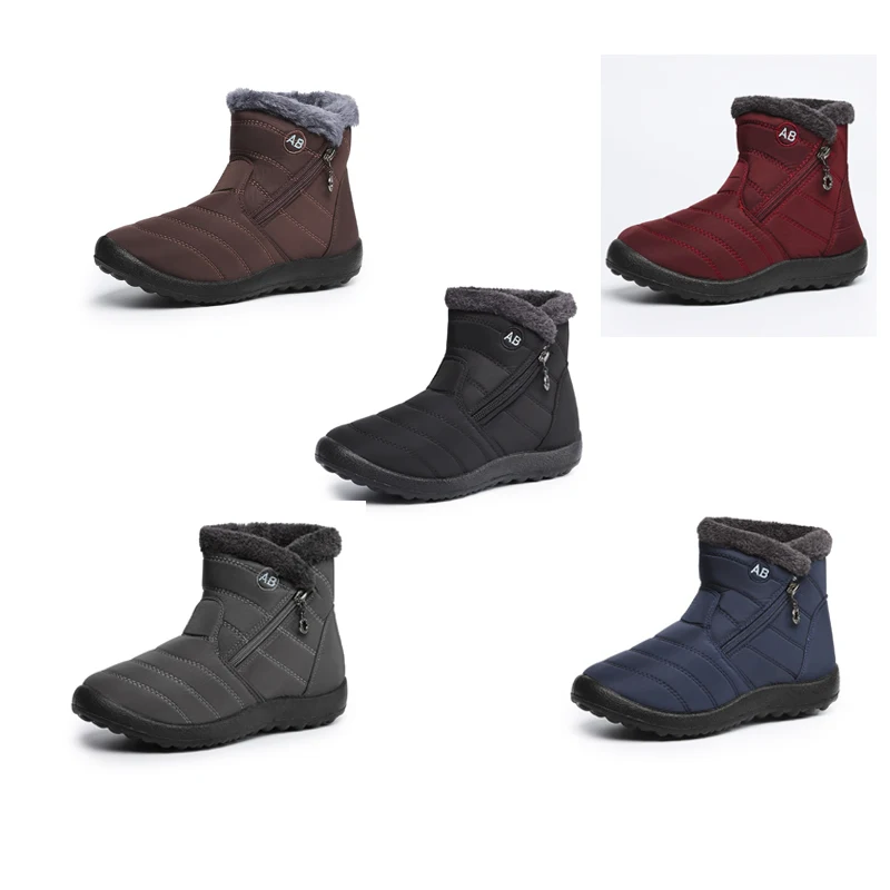 

Men Women Thick Velvet Warm Short Non-slip Casual Versatile Cotton High Boots New Cotton Shoes Snow Ankle Boots Winter Footwear