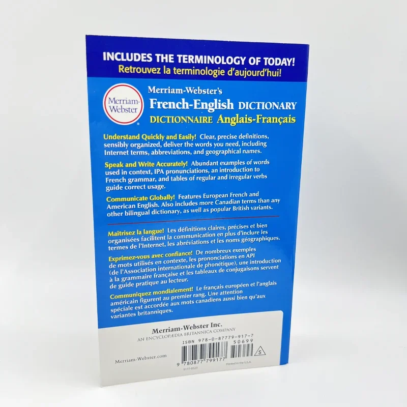 El Diccionario de inglés y francés de Merriam Webster es el aprendizaje de idiomas Original de Wordpower