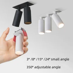 Led Spotlight 3 8 15 24 Small Beam Angle Spot Light Recessed Tube Ceiling Lamp Atmosphere Mini Lights For Home Room Dining Table