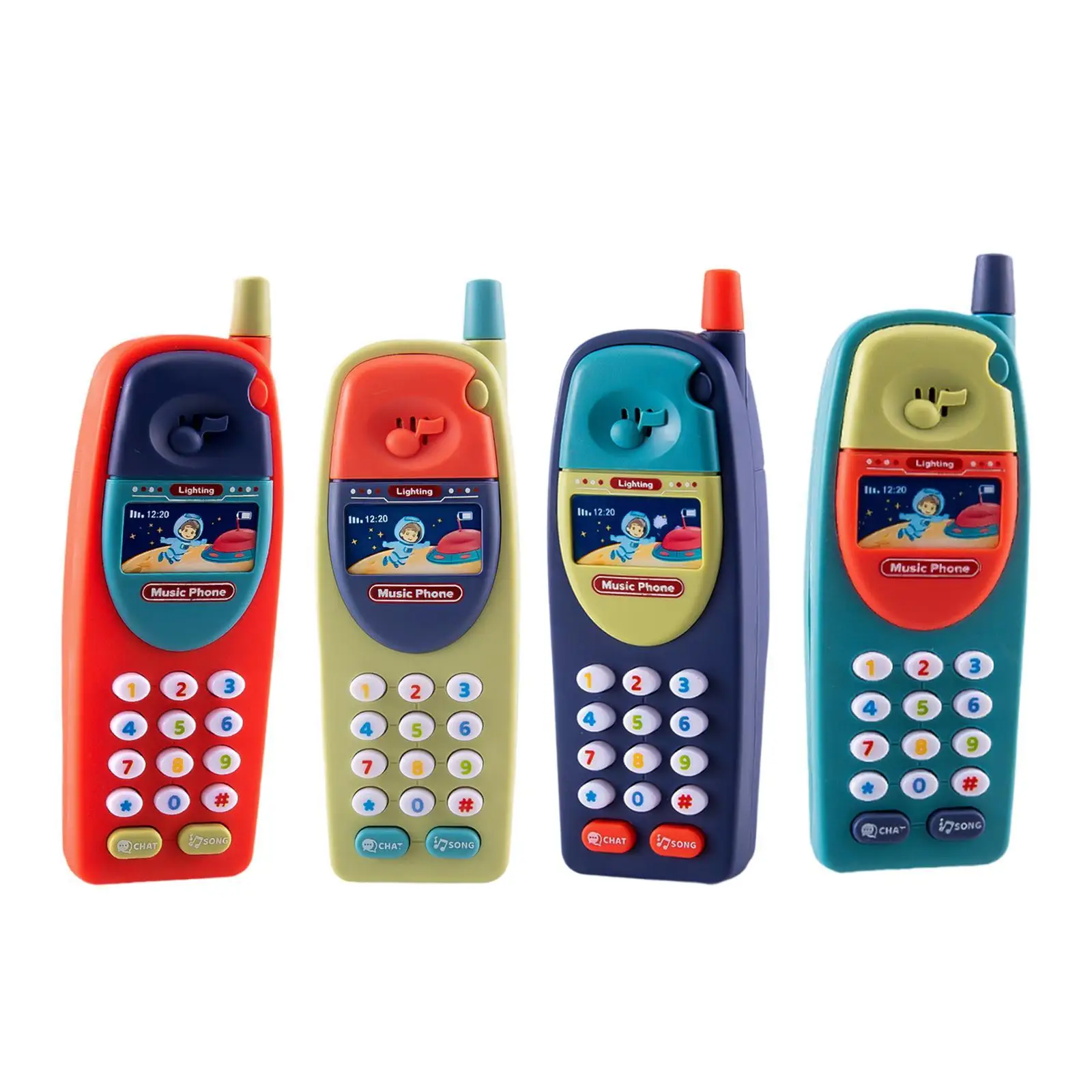 Giocattolo per telefono per bambini Suoni musicali per bambini Giocattoli Sviluppo delle abilità motorie interattivo