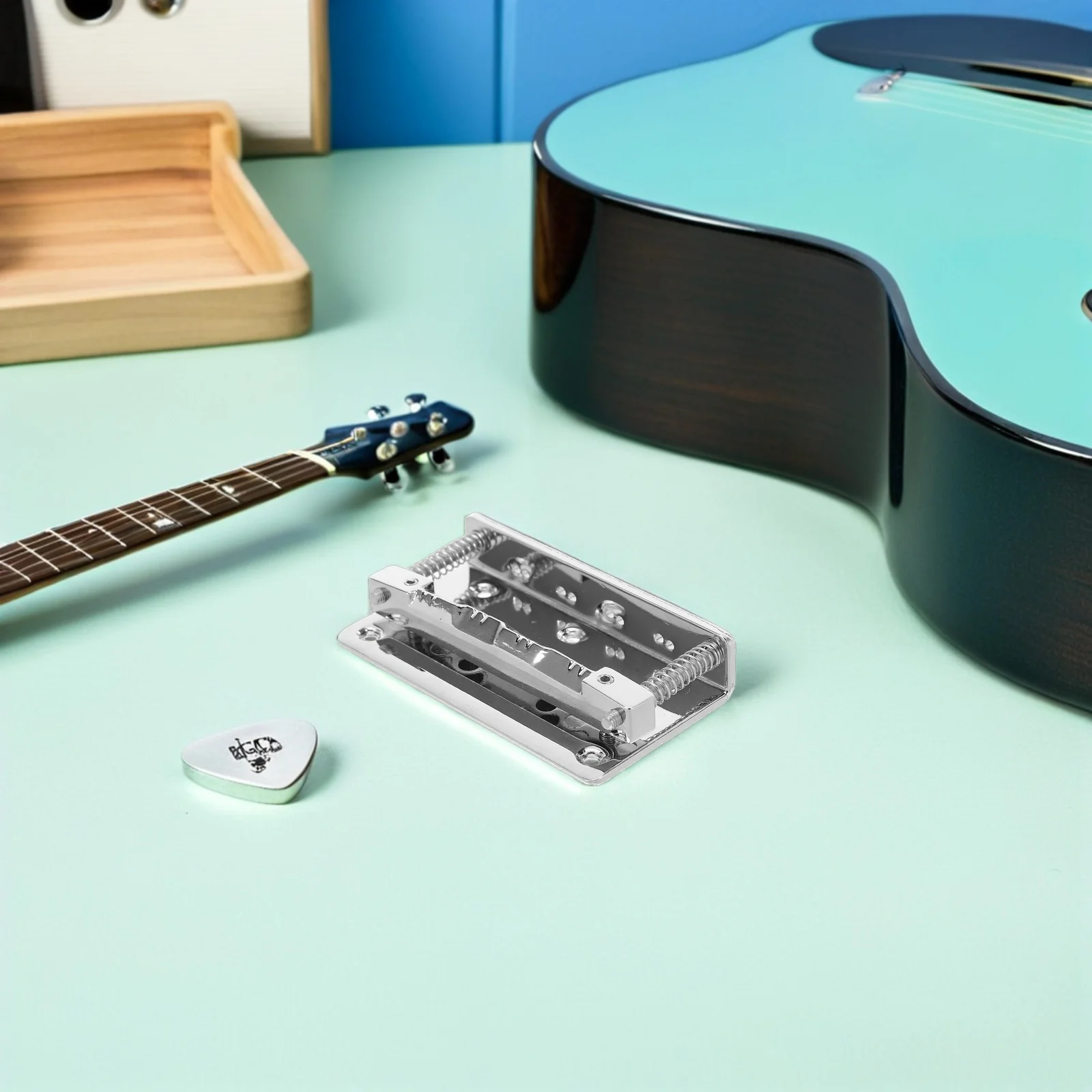 1 مجموعة مندولين الذيل جسر استبدال المعادن قطع الغيار المهنية جسر المندولين أجزاء أداة الملحقات إصلاح الفضة #5