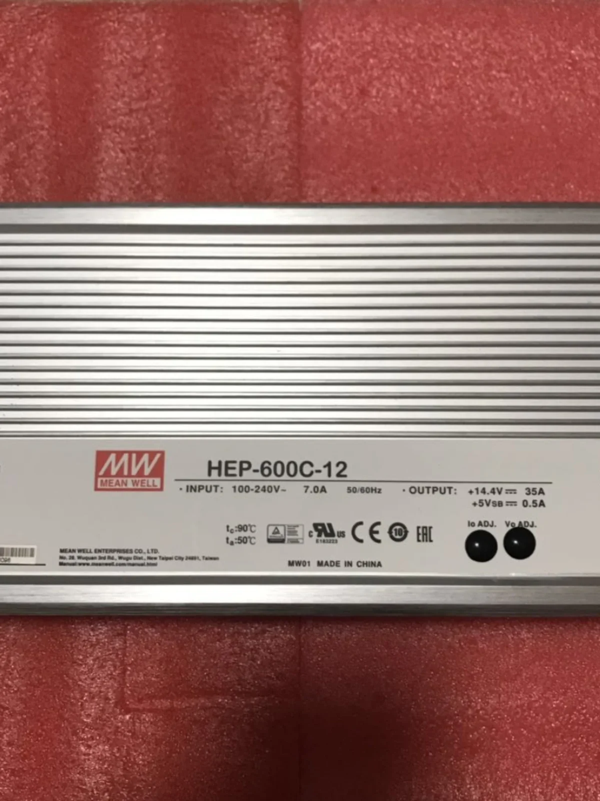 HEP-600C Taiwan Mingwei Switching Power Supply 12V/24V/48V Harsh Environment Battery Supply 600W