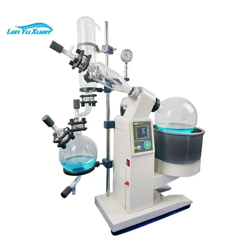 

Factory Price Supplier Hemp Equipment Small Volume Rotary Evaporator,5 lt Vacuum Evaporator