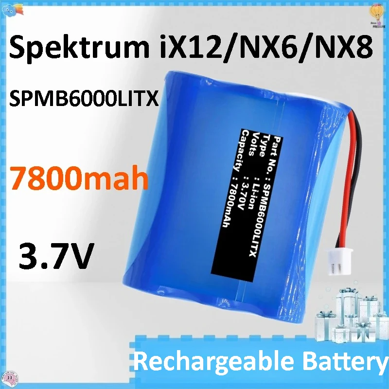 

SPMB6000LITX Capacity 7800mAh / 28.86Wh Volts 3.70V Remote Controller Battery for Spektrum Transmitter IX12 NX6 NX8