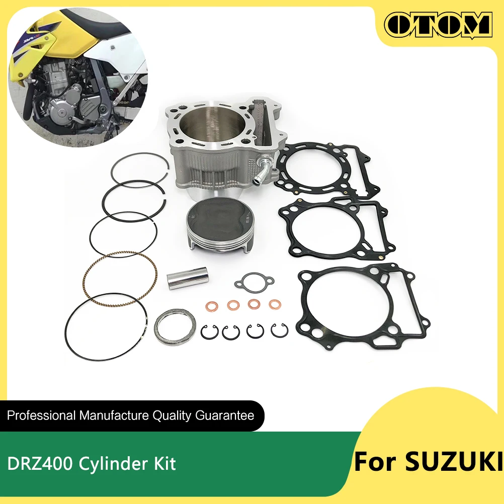 OTOM 94mm Motorcycle Cylinder Block Piston Ring Pin Upper Lower Cylinder Head Gasket Kit For SUZUKI DRZ400 LTZ400 Pit Dirt Bike