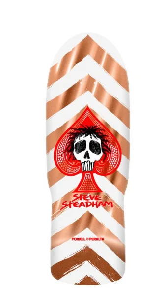 10x30.125 Powell Peralta Steve Steadham Skull & Spade Re-Issue Deck - Copper Foil - PRE-ORDER