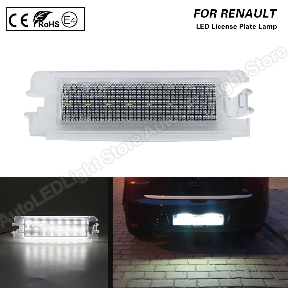 

1X No Error LED License Plate Light Number Plate Lamp For DACIA LOGAN 1 2004-2012 SANDERO 2008-2012 RENAULT CLIO II 2 2001-2004