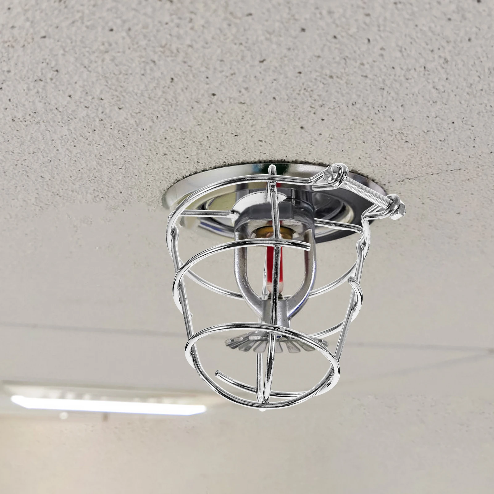 2 pezzi di coperture per irrigatori antincendio, protezione per gabbie in ferro resistente, nessuna installazione di strumenti, copertura per irrigatori per testa antincendio