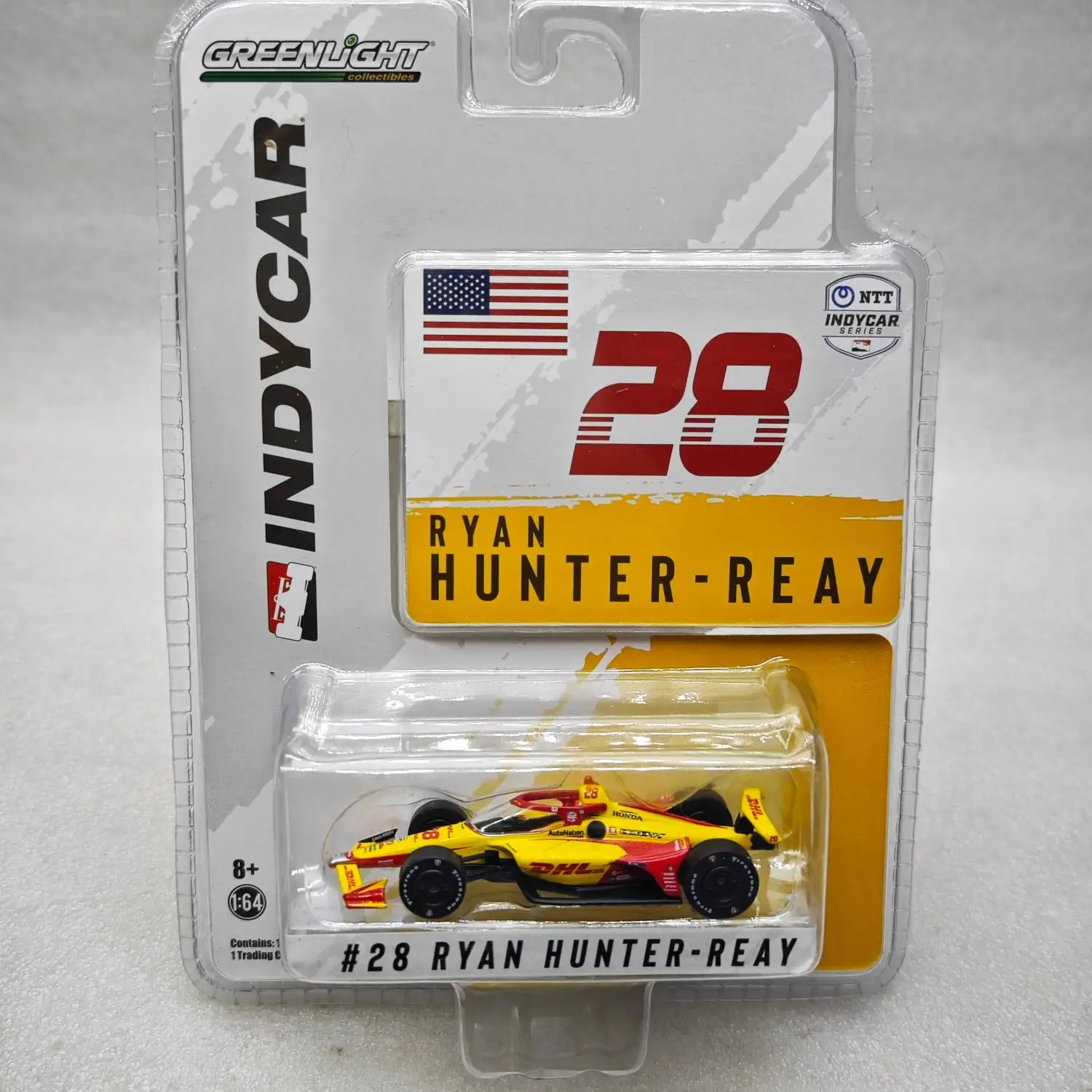 

GreenLight 1:64 2021 NTT IndyCar Series- #28 Ryan Hunter-Reay - DHL Alloy car model toy day gift for boys