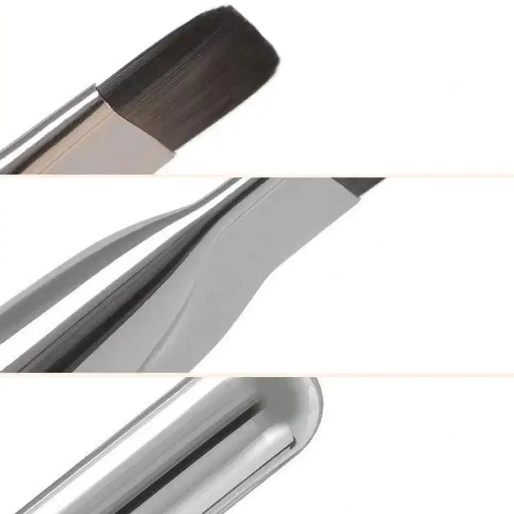 Nuevo cepillo de base coreano, ultrafino, piel desnuda, cabeza plana, fino, ligero, corrector, maquillaje, máscara Facial