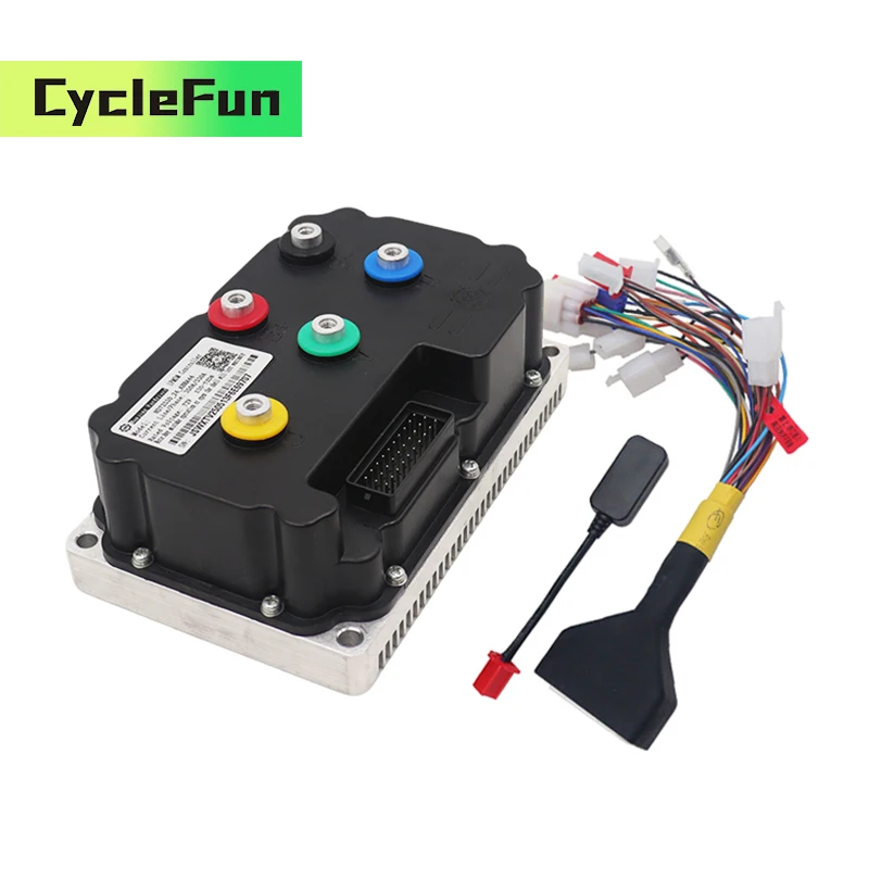 QS120 2KW 72V محرك متوسط 4600 دورة في الدقيقة 70H مع وحدة تحكم FarDriver ND72300 وشاشة DKD للدراجات النارية الكهربائية سكوتر