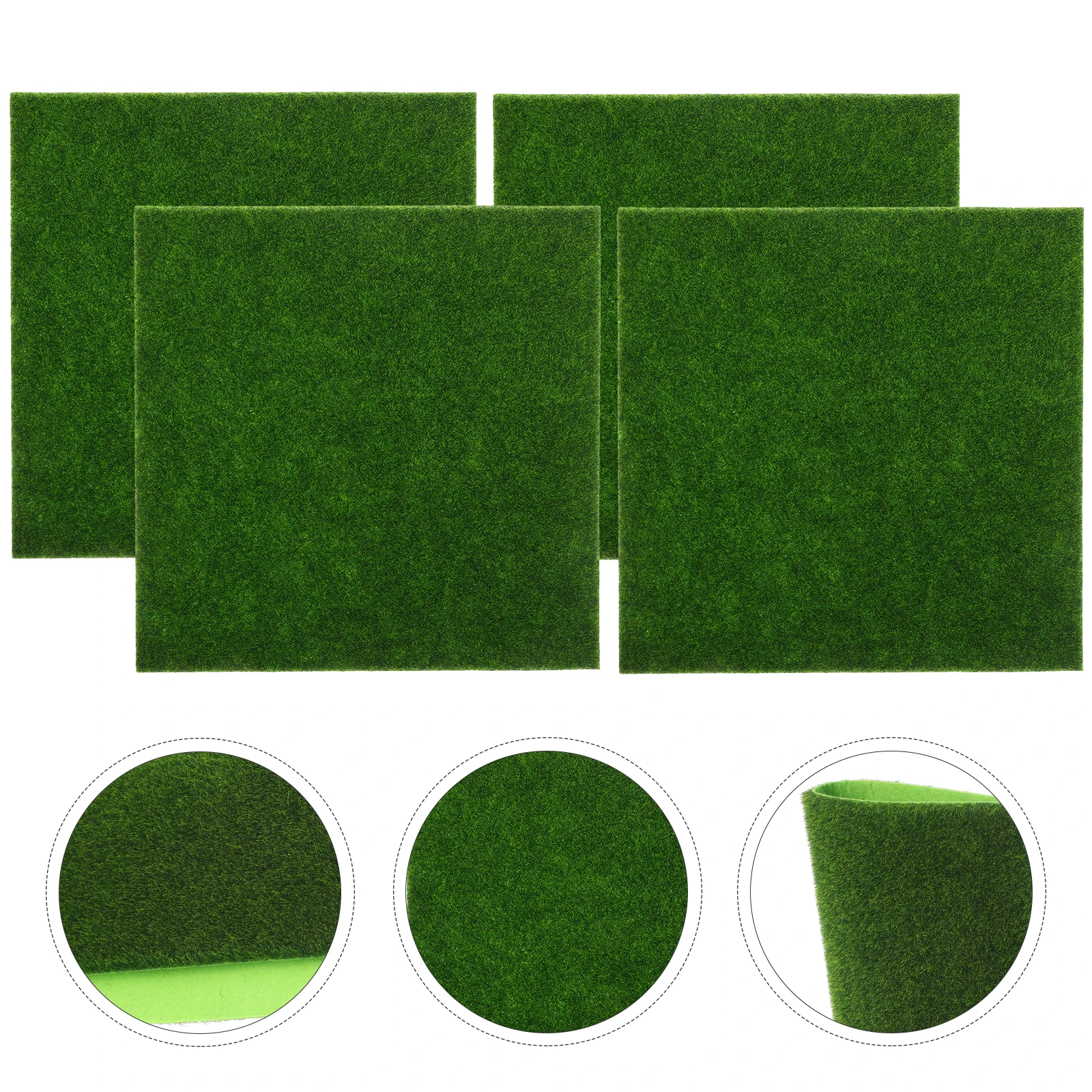 5 stücke Kunstrasen PVC Stoff Simulierte Rasen Micro Landschaft Zubehör Gefälschte Moos Rasen Wohnkultur Mini Garten DIY Handwerk