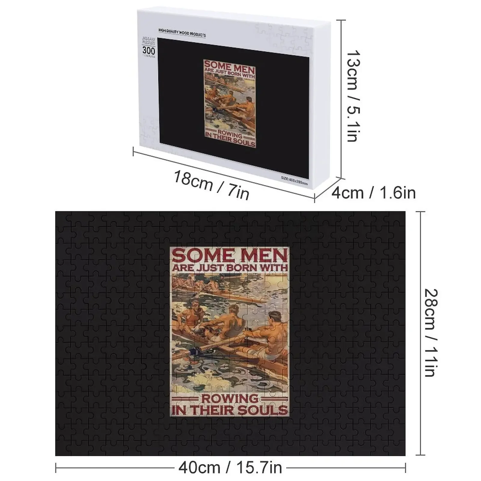 Algunos hombres son sólo nacidos con remo en sus almas cartel rompecabezas regalos personalizados para niños juguetes personalizados rompecabezas