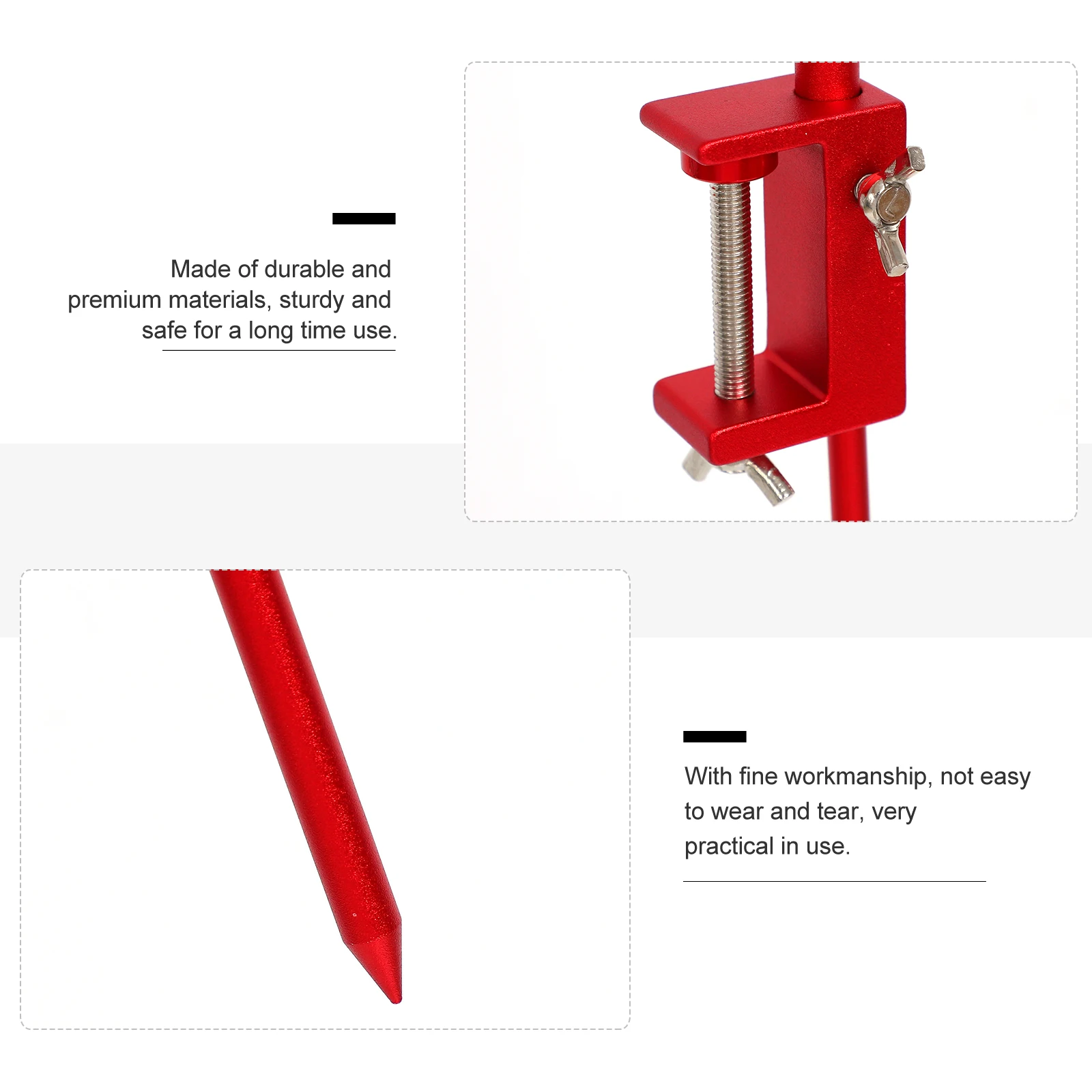 

1 set Aluminium Alloy Lamp Support Portable Folding Design Perfect for Camping Fishing Hiking Outdoor Activities Practical