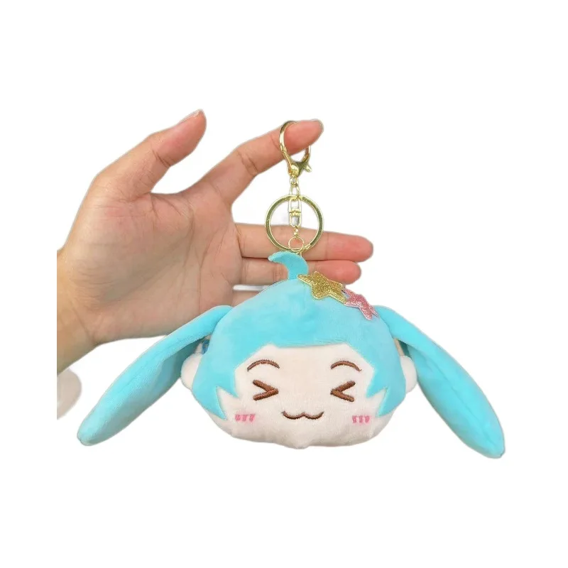 Figuras de Anime Hatsune Miku de dibujos animados, cartera cero, mochila colgante, muñeca linda, Auriculares Bluetooth, bolsa de almacenamiento, regalo de cumpleaños, Juguetes