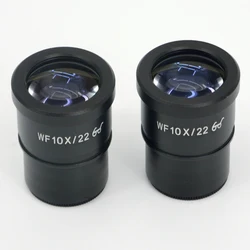 FYSCOPE 2 sztuk/partia WF10X/22 Super Widefield 10X okular mikroskopu 22mm szerokość pola z krzyż siatka 30mm