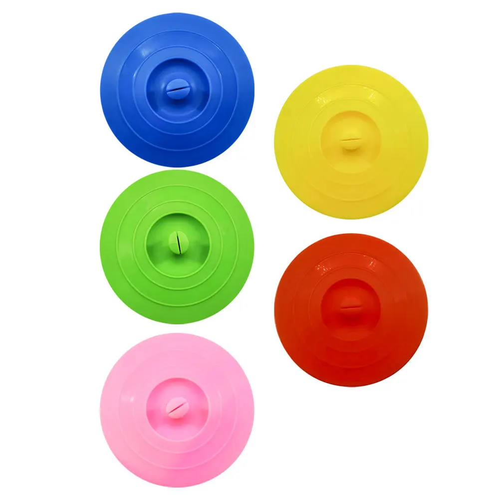 

5pcs Silicone Cup Covers Sealed Leakproof Mug Lids Heat Resistant For Home Office Coffee Soup Travel Storage Multipurpose
