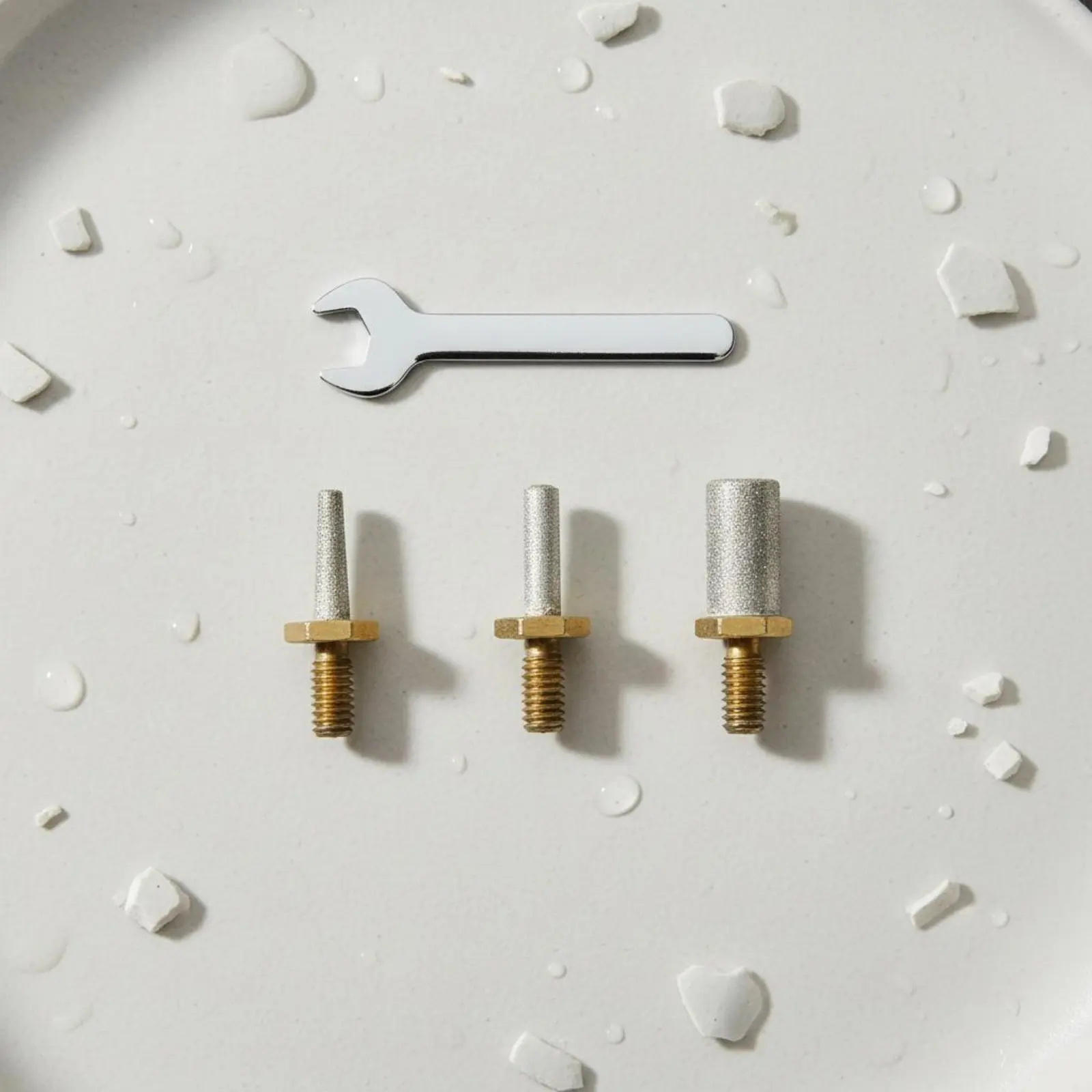 4 Pieces Hardened Grinder Head Set High-Strength Glass Grinder Head Ceramic Grinding Head Accurate Design Power Tool Accessory