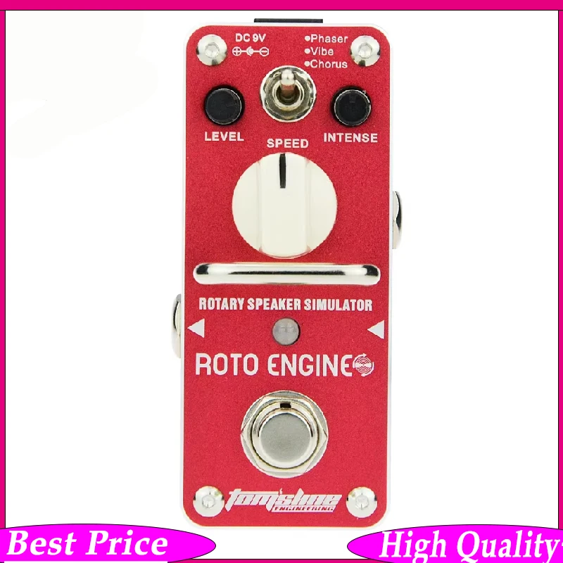 

Гитарная педаль эффектов AROMA ARE-3 Mini Single Pedal Engine Rotary Speaker Simulator с функцией True Bypass, запчасти для гитары