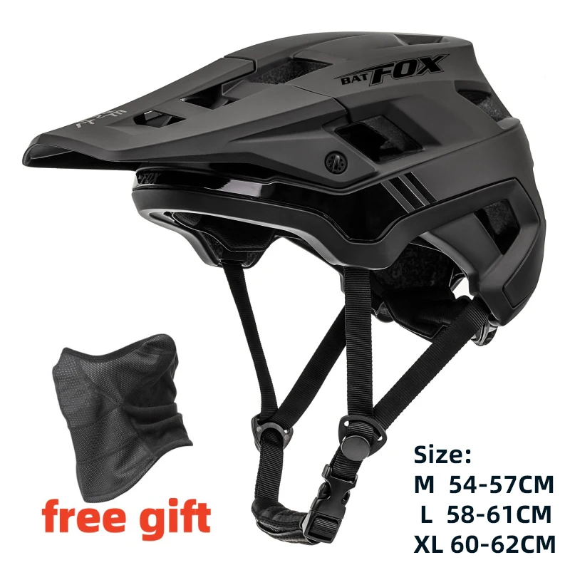 BATFOX 自転車ヘルメット mtb キャスコバイクヘルメット安全白一体成型 