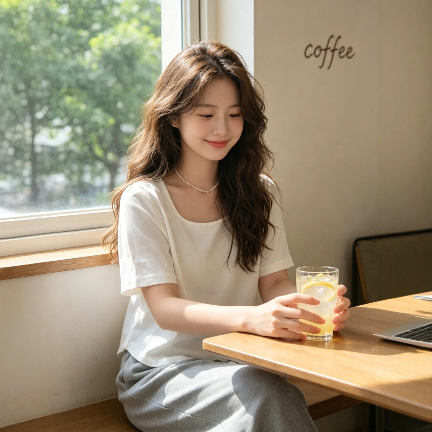 plus Size Women's Square Collar Short Sleeve Base Shirt Inner Wear T-Shirt Slimming Meat Covering Korean Style Commute Fashion