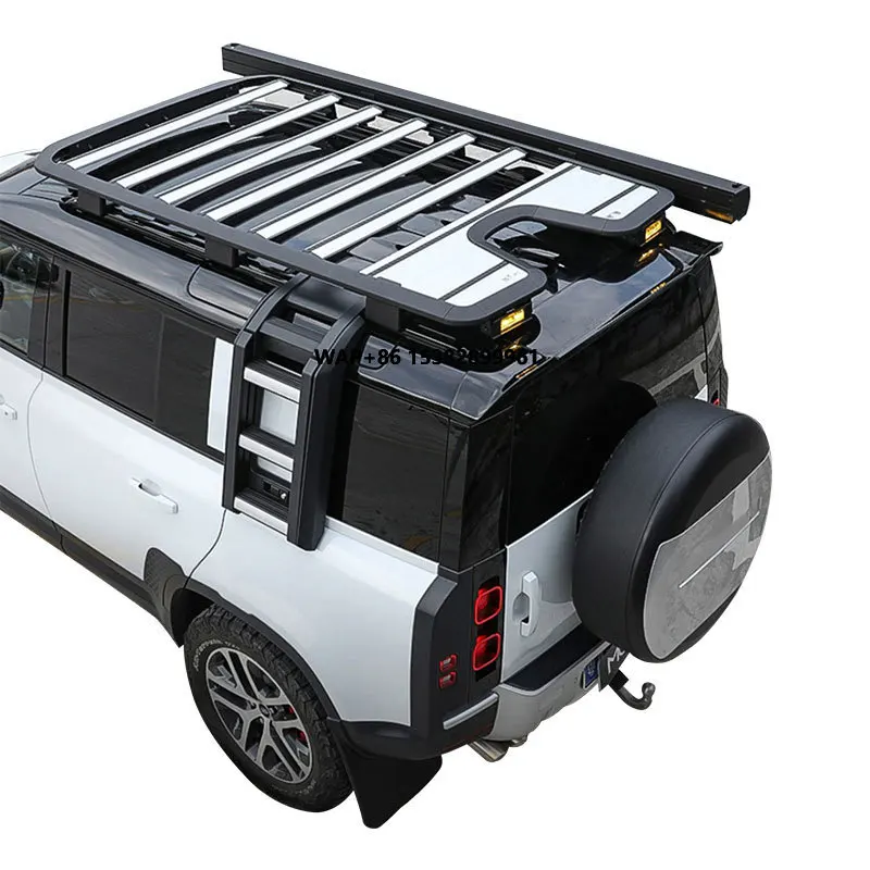 

New Style Aluminum Alloy Roof Rack Roof Basket Luggage Rack Roof Basket for Defender 90 110 L663