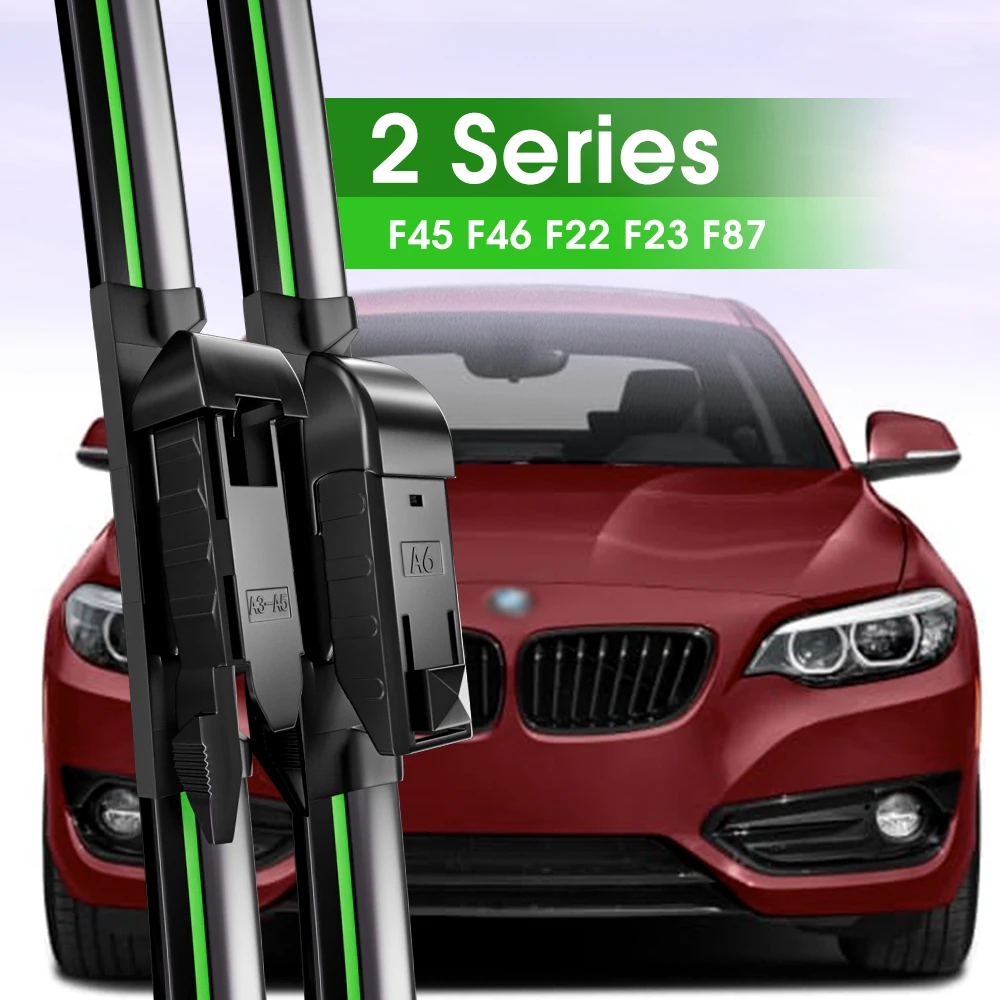 

2pcs Front Windshield Wiper Blades For BMW 2 Series F45 F46 F22 F23 F87 2014-2020 2016 2018 2019 Windscreen Window Accessories