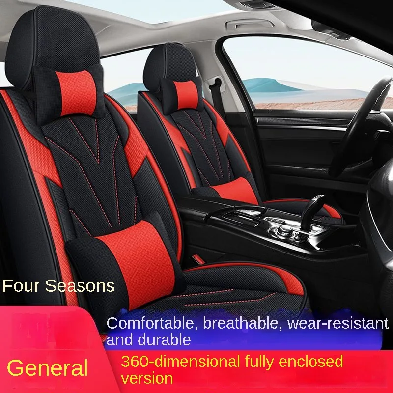 

Car Seat Cover Linen fiber For Mercedes Benz All Models E C SLK G GLS GLC GLE GL ML GLK CLS S R A B CLK Vito Viano W204