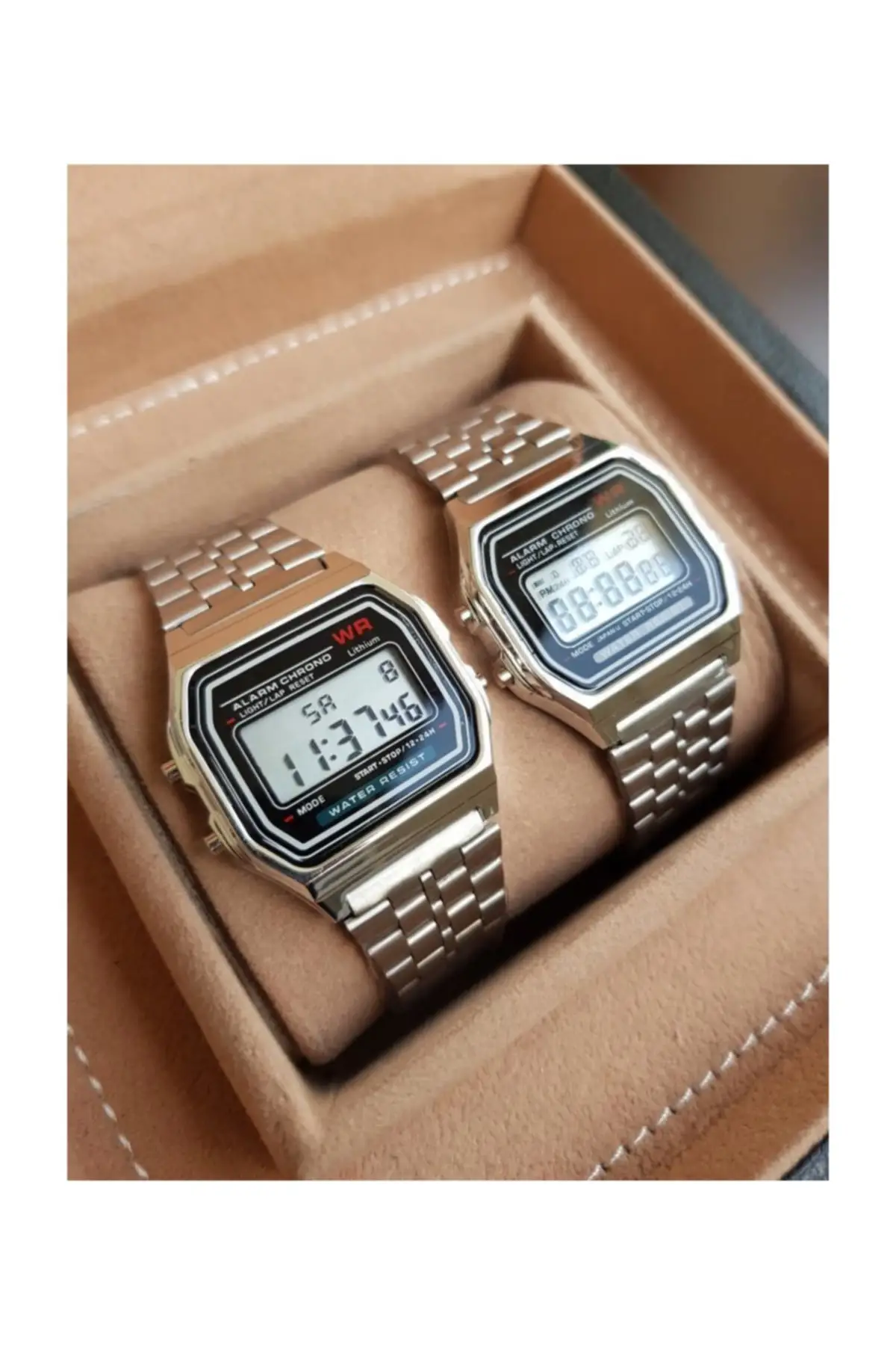 Silver Color Water Resistant Digital Dear Watches