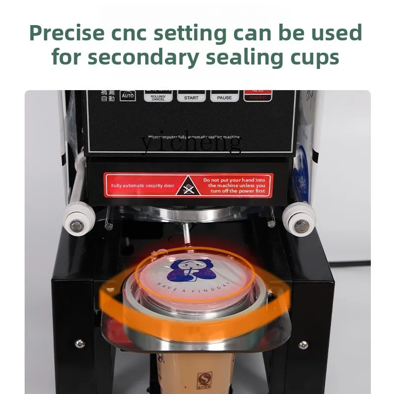 

ZZ automatic sealing machine commercial milk tea shop beverage cup sealing machine takeaway packing